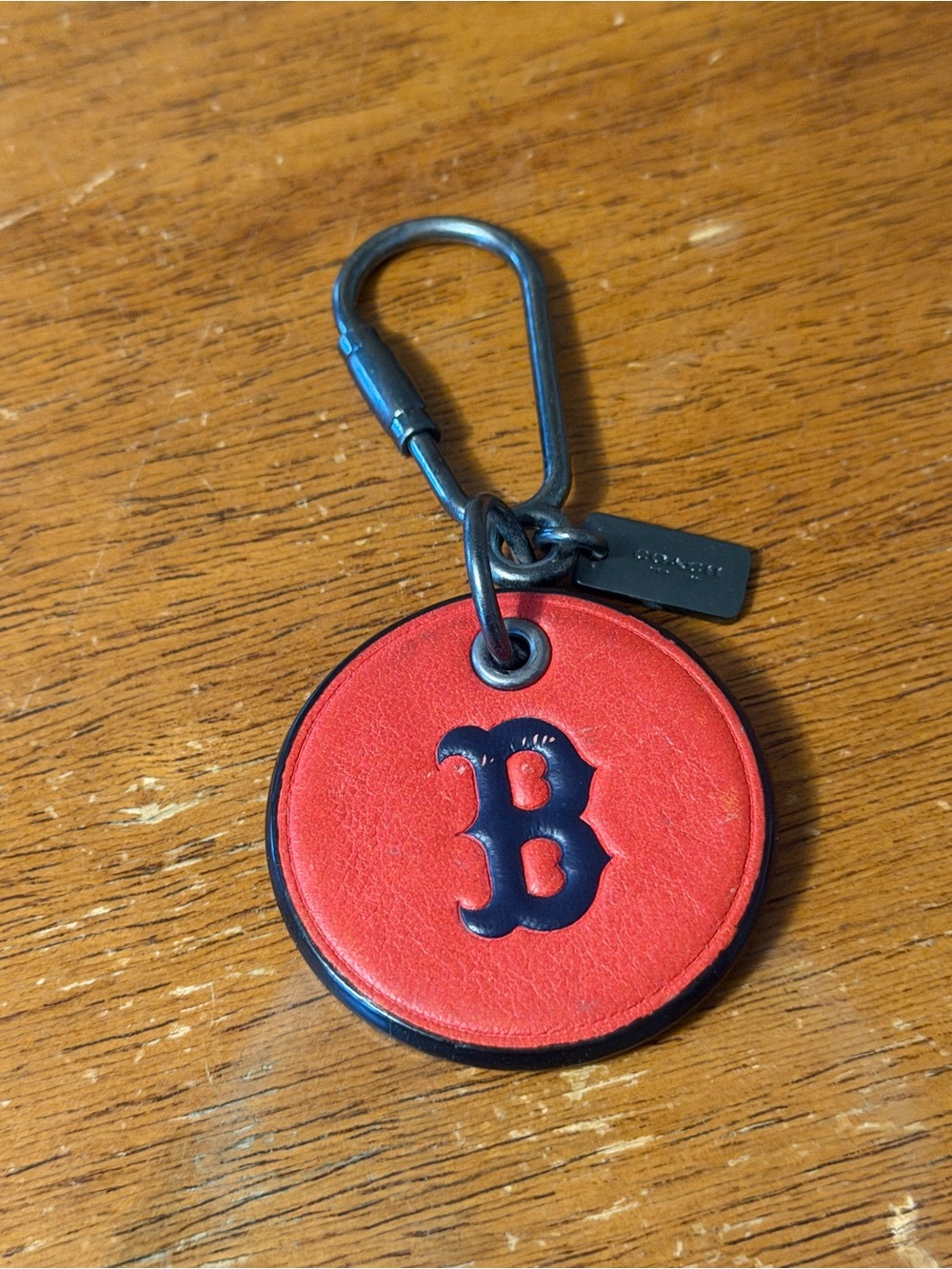 Coach Boston Red Sox Leather Charm